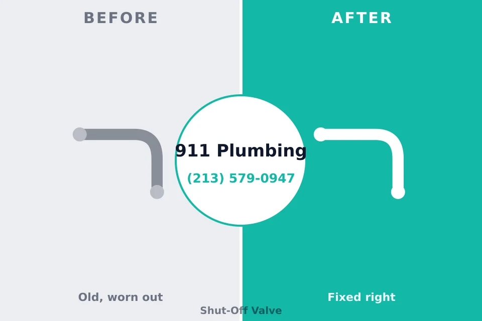 Before and after: plumbing repair Towamensing Trails, PA